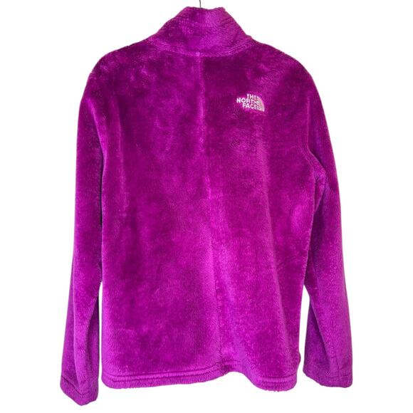 TNF Girls Fleece Jacket Full Zip Soft Plush in Magenta Little Girl Medium / 10 - Picture 8 of 12